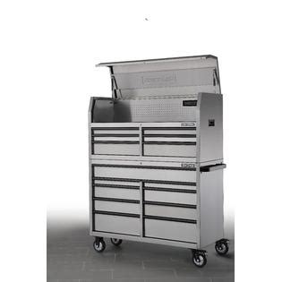 craftsman 53 15-drawer top chest and rolling cabinet stainless steel|CRAFTSMAN Rolling Tool Chests & Tool Cabinets .